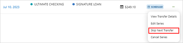 Skip a Pay Skip Transfer